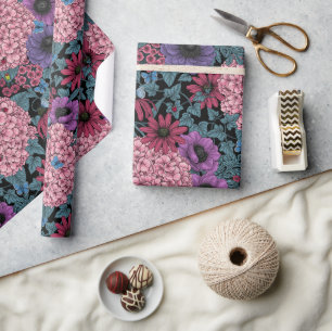 Kühne Gartenblumen Geschenkpapier