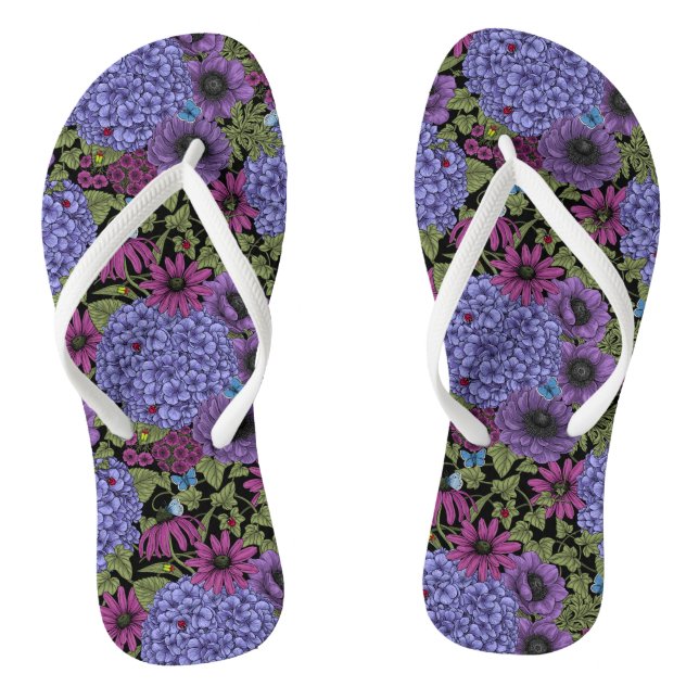 Kühne Gartenfloralen Flip Flops (Fußbett)