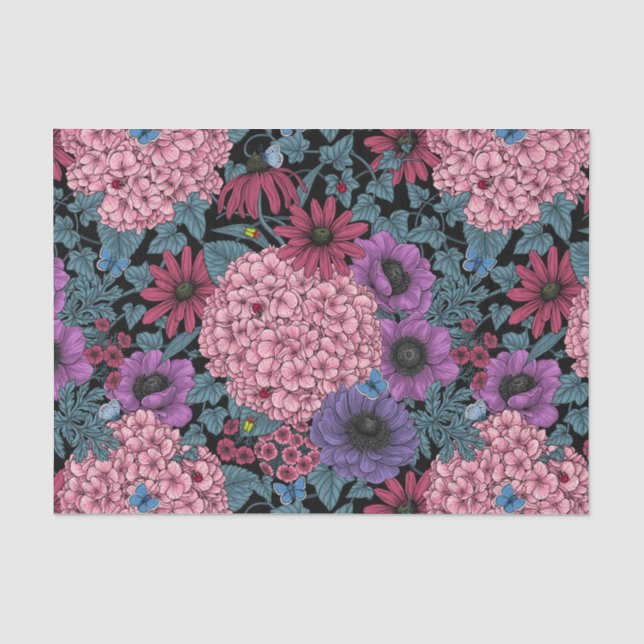 Kühne Gartenfloralen Seidenpapier (Vorderseite)