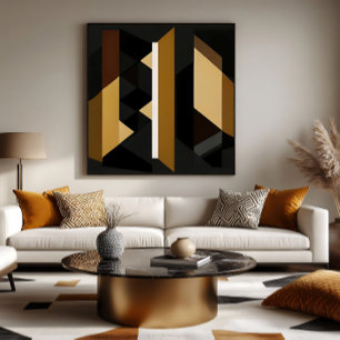 Kühne geometrische moderne Minimalisten Leinwanddruck