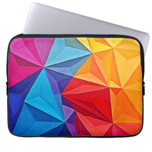 Kühne geometrische Prismen-Abstrakte Kunst Laptopschutzhülle