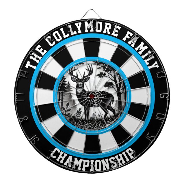 Kühne gezackte Hirschwall Art Dartscheibe (vorne)