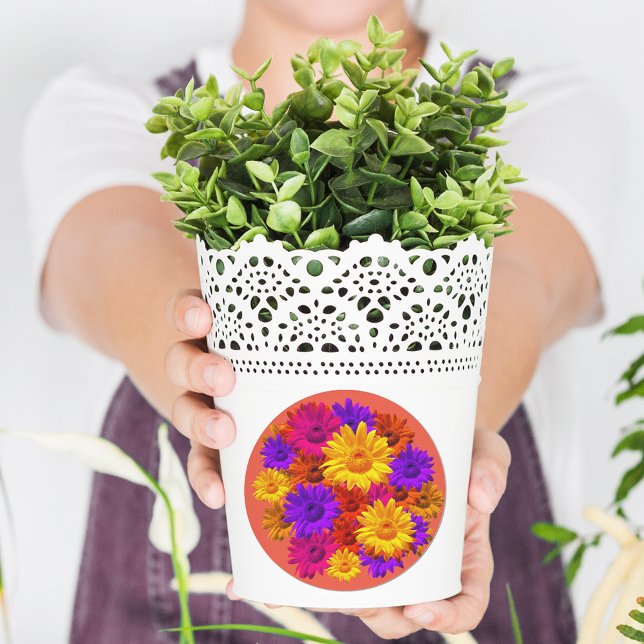 Kühne Girly Hippie Blume Cool Spaß Girly Achtzig Runder Aufkleber (Von Creator hochgeladen)