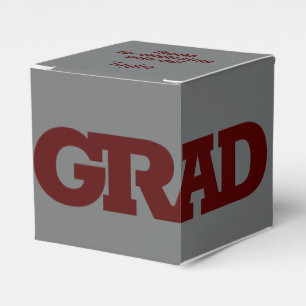 Kühne GRAD Dark Maroon über die Gray Graduation Geschenkschachtel