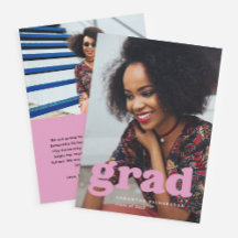 kühne Graduate | Modernes Zwei Foto 2022 Abschluss