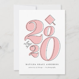 Kühne Grafikklasse der Ankündigung des Abschlusses