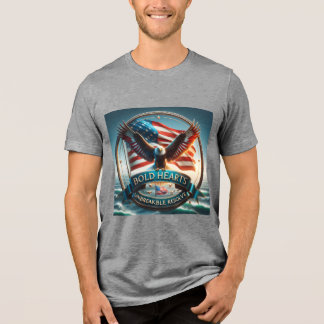 kühne Herzen, unerschütterliche Entschlossenheit P Tri-Blend Shirt