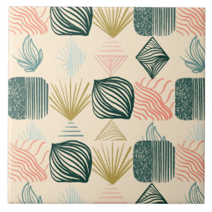 Kühne Karibik-Stammes-Mudcloth: Boho Buttercreme Fliese