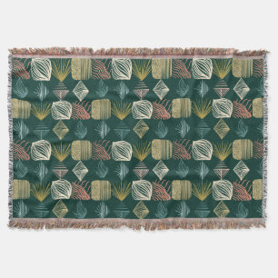 Kühne Karibikstämme Mudcloth: Boho Aquamarin Decke