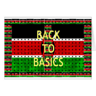 kühne kenianische Motif: Eine Zurück-zu-Basics-Äst