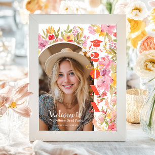 Kühne Kokette Wildblumen-Abschlussfoto Poster