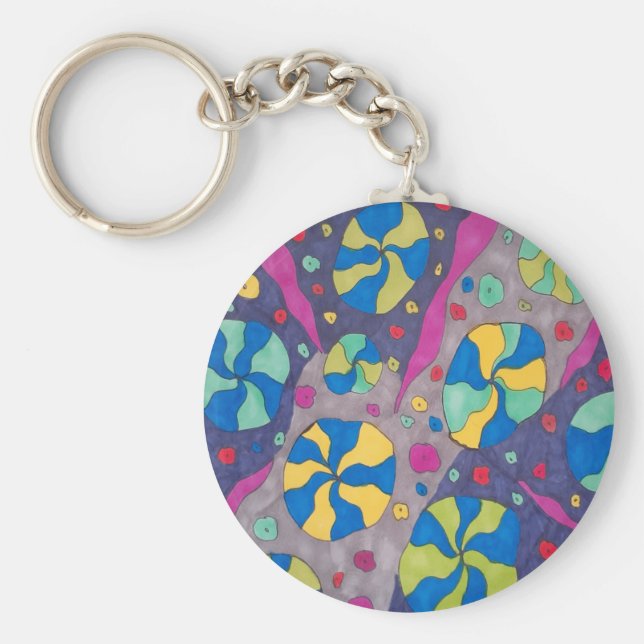 Kühne kosmische Kanadische Kunst Schlüsselanhänger (Vorne)