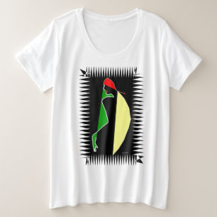 Kühne kulturelle Grafik Große Größe T-Shirt