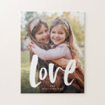 kühne Liebe Foto Puzzle<br><div class="desc">Lege dein Foto in ein Rätsel, zusammen mit einem kühlen, modernen Drehbuch "Liebe". Macht eine großartige Aktivität für die Familie, aber auch ein großartiges Geschenk für Großeltern oder Eltern oder alle anderen, die Sie Liebe!</div>