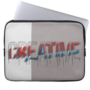 Kühne Linien, kühnes Leben - kreativer Laptop-Sieb Laptopschutzhülle
