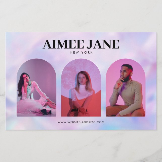 Kühne Minimalistische Boutique, Salon Foto Hologra Flyer (Vorne)