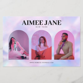 Kühne Minimalistische Boutique, Salon Foto Hologra Flyer