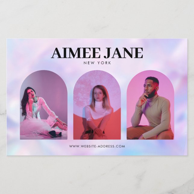 Kühne Minimalistische Boutique, Salon Foto Hologra Flyer (Vorne)