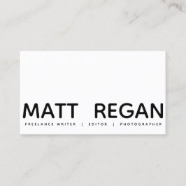 kühne Minimalistische Moderne Beruflich Visitenkarte