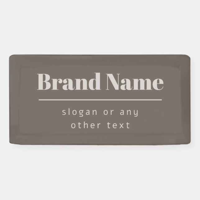 Kühne moderne dunkle und hellbeige Marke oder Unte Banner (Horizontal)