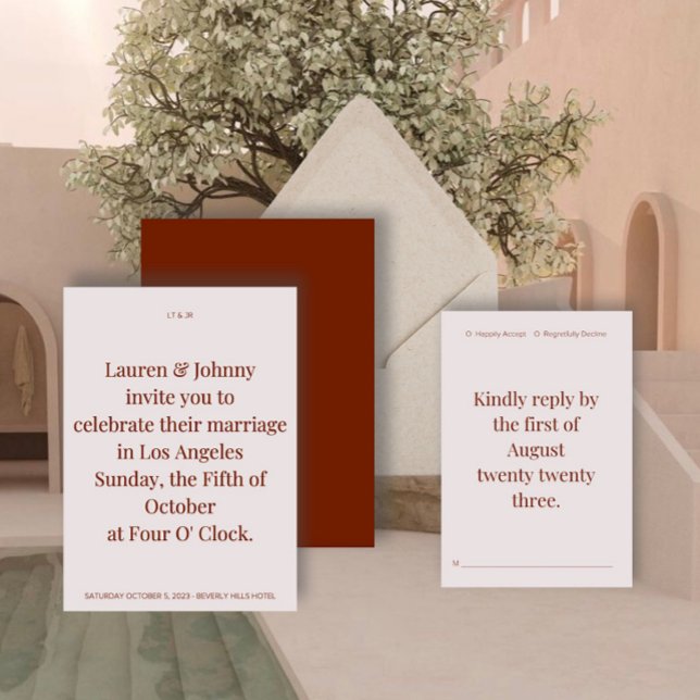 kühne, moderne Einladung zur Hochzeit II (Von Creator hochgeladen)