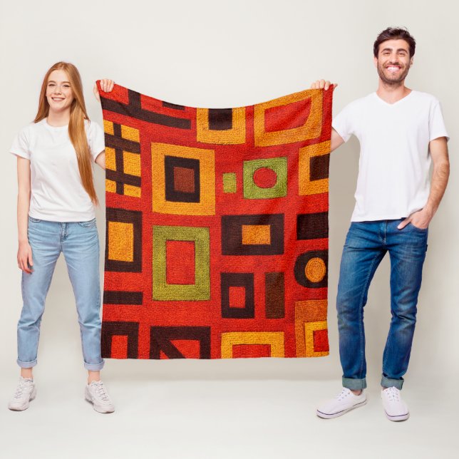 Kühne moderne Geometrie Fleecedecke (Beispiel)