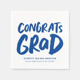 Kühne moderne Glückwunsch Abitur-Party Serviette