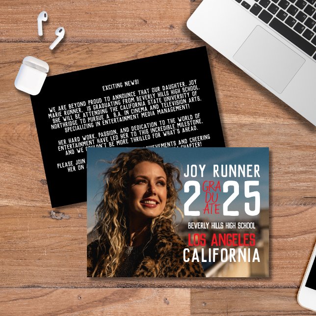 Kühne moderne Klasse des Abschlusses der Oberstufe Ankündigung (Von Creator hochgeladen)