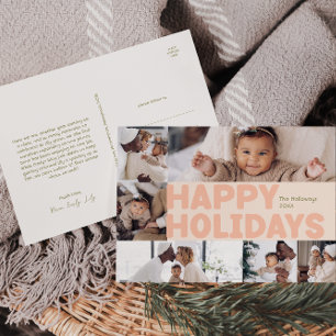 kühne, moderne Korallenjahre im Überblick über das Feiertagspostkarte