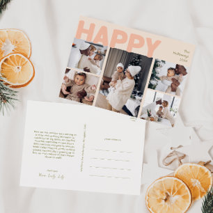 kühne, moderne Korallenjahre im Überblick über das Feiertagspostkarte