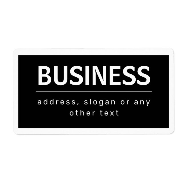 Kühne, moderne Marke oder Firmenname | Schwarz/Wei (Vorne)