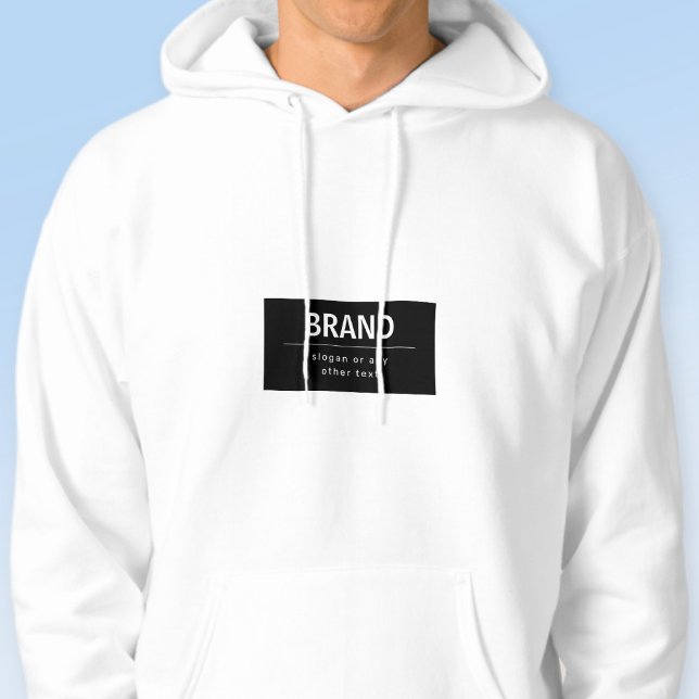 Kühne, moderne Marke oder Firmenname | Schwarz/Wei Hoodie (Von Creator hochgeladen)