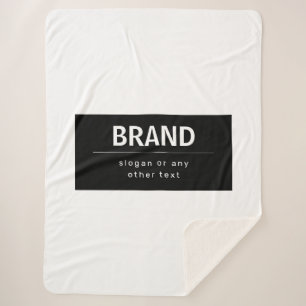 Kühne, moderne Marke oder Firmenname   Schwarz/Wei Sherpadecke