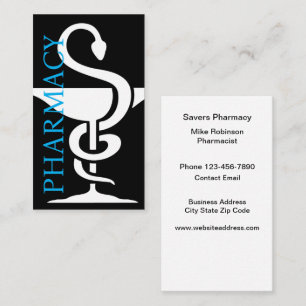 Kühne moderne Pharmacy-Theme Business Cards Visitenkarte