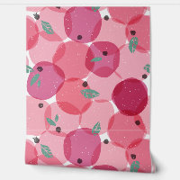 Kühne moderne rosa Berry Fruit Polka Dot Pattern