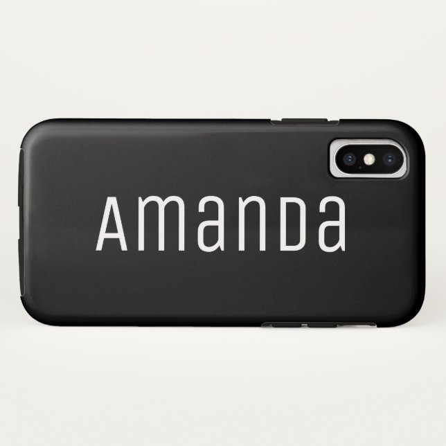 kühne moderne Schriftart Case-Mate iPhone Hülle (Rückseite (Horizontal))