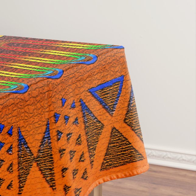"Kühne Muster, zeitlose Geschichten." Tischdecke (Beispiel)