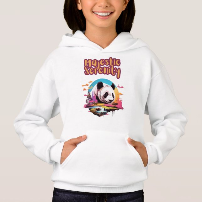 Kühne Panda Elegance: Majestic Schönheit in der Na Hoodie (Vorderseite)