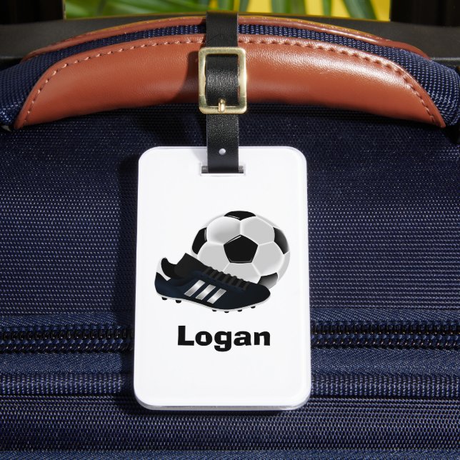 kühne Personalisierte Fußball Gepäckanhänger (Vorderseite Insitu 2)