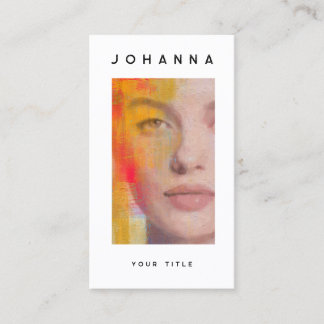Kühne Pinselstrich-Schönheitskunst Visitenkarte