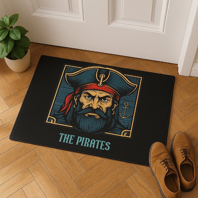 Kühne Pirate Captain Fußmatte (Von Creator hochgeladen)