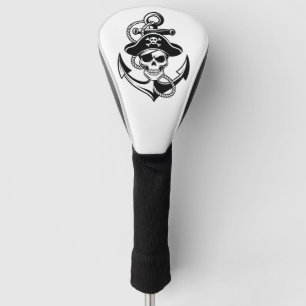 Kühne Piratenschädel und Anker - Schönes Design Golf Headcover
