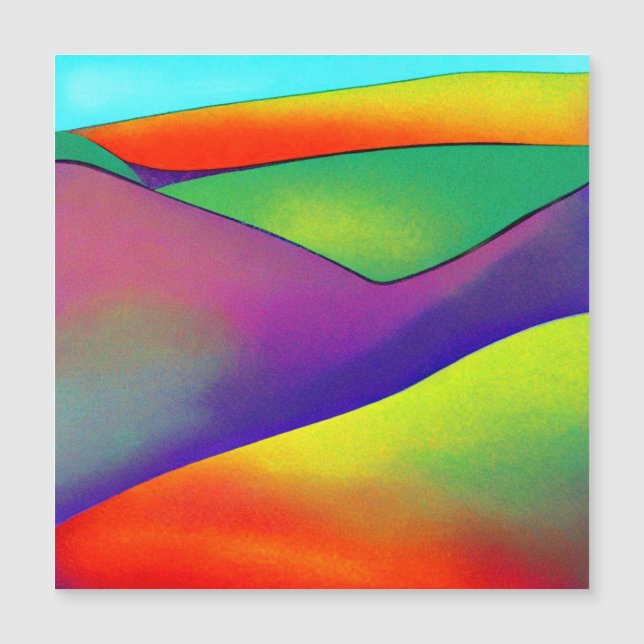 kühne Rainbow Hills Magnetkarte (Vorderseite)