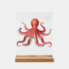 kühne, Red Octopus Desk Schild Ocean Inspiriert De