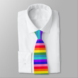 Kühne Regenbogen Streifen Neck Tie. Krawatte