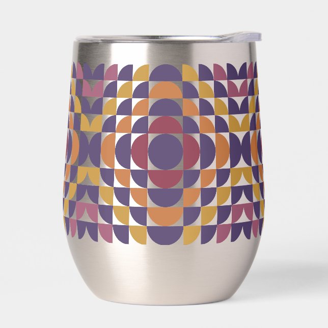 Kühne Retro Circles Stemless Wine Tumbler (Links)