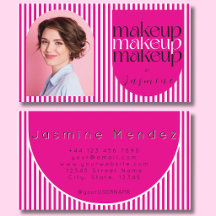 Kühne Retro-Makeup-Artist Pink-Weiße Fotostreifen 