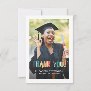 Kühne Retrofarben Abschluss danke Ihnen Foto