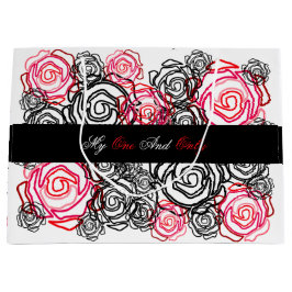 'Kühne Rose-meine einzige und nur' große Geschenkt Geschenktüte