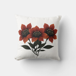 Kühne Scarlet Blooms Kissen